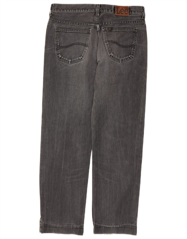LEE Mens Chicago Straight Jeans W33 L29 Grey Cotton