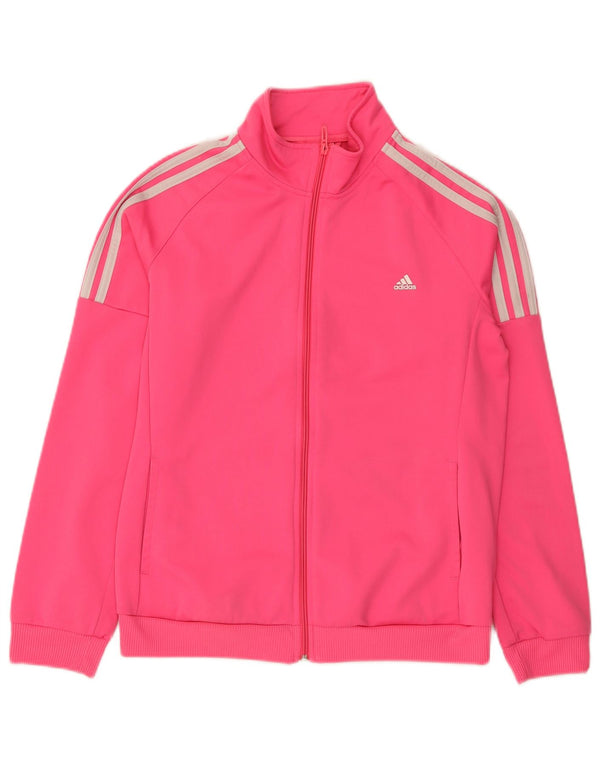 Adidas Veste de survêtement pour femme UK 12/14 Rose moyen Polyester Sports