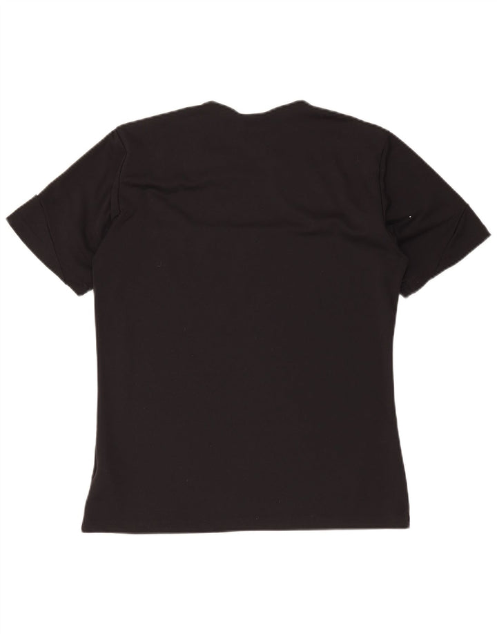 T-shirt ADIDAS da uomo Climalite Top Small in poliestere color block nero