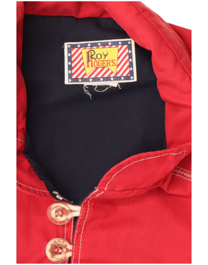 Roy Rogers Mens Hooded Gilet UK 38 Medium Red