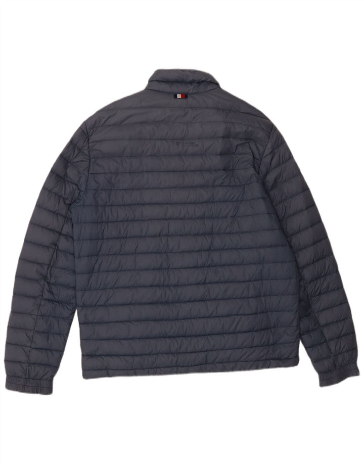 Tommy Hilfiger Mens Padded Jacket UK 40 Large Navy Blue Polyamide