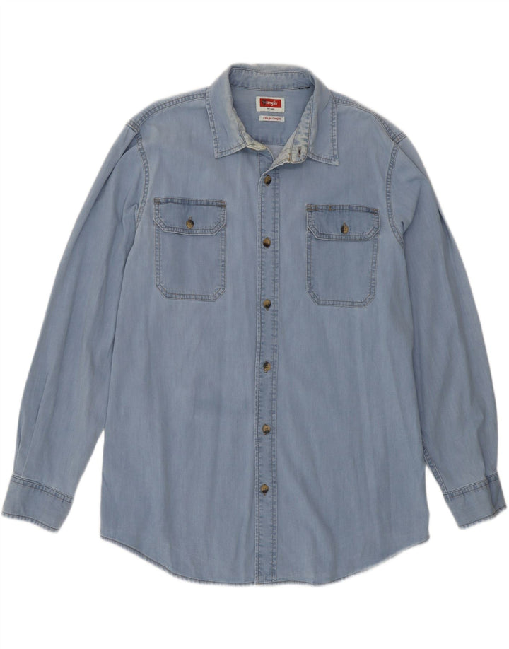 Wrangler férfi farmer ing nagy kék