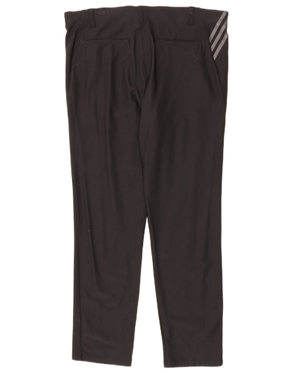 Adidas Herren Slim Chino Hose W36 L32 Schwarzes Nylon