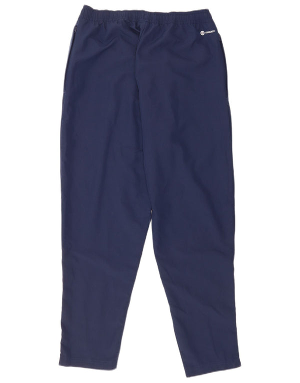 Pantaloni da tuta Adidas Aeroready da uomo medio poliestere blu navy