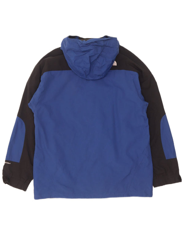 The North Face Mens kapucnis széldzseki dzseki UK 42 XL Blue Colourblock