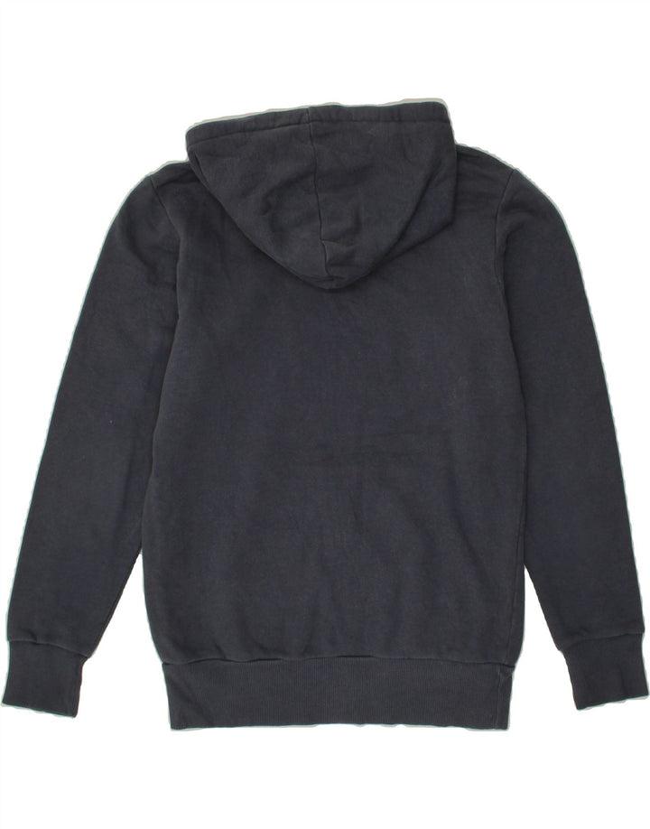 REEBOK Mens Graphic Hoodie Jumper Small Navy Blue Vintage Reebok and Second-Hand Reebok from Messina Hembry 