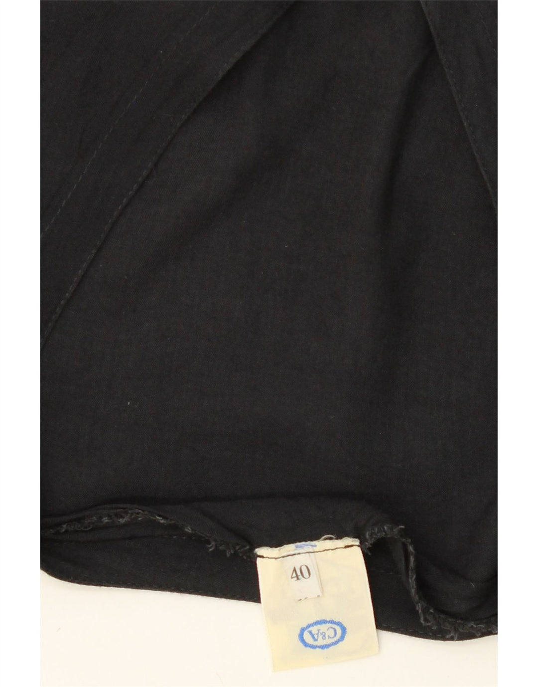YESSICA Womens Short Sleeve Shirt Blouse EU 40 Medium Black Viscose Vintage Yessica and Second-Hand Yessica from Messina Hembry 