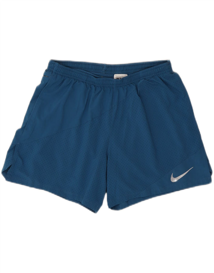 Nike Mens Dri Fit Sport Shorts Large Blue Polyester