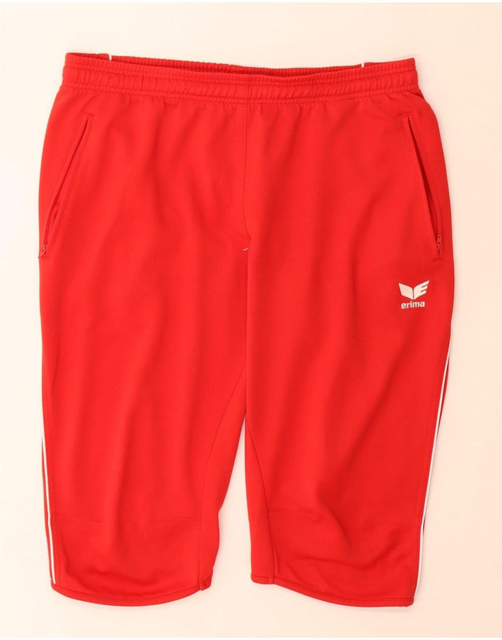 Erima Herren Bermuda Sport Shorts XL Rot Polyester