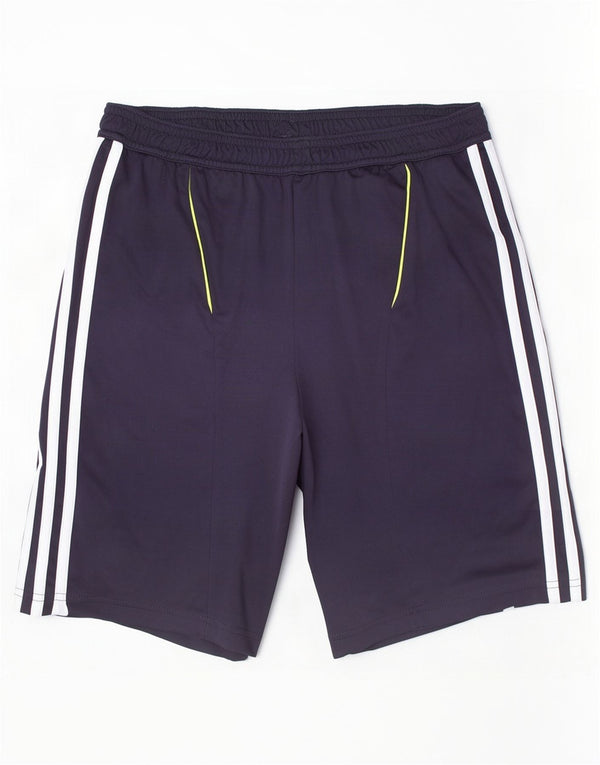 Pantaloncini sportivi Adidas Climacool da ragazzo 13-14 anni in poliestere blu navy