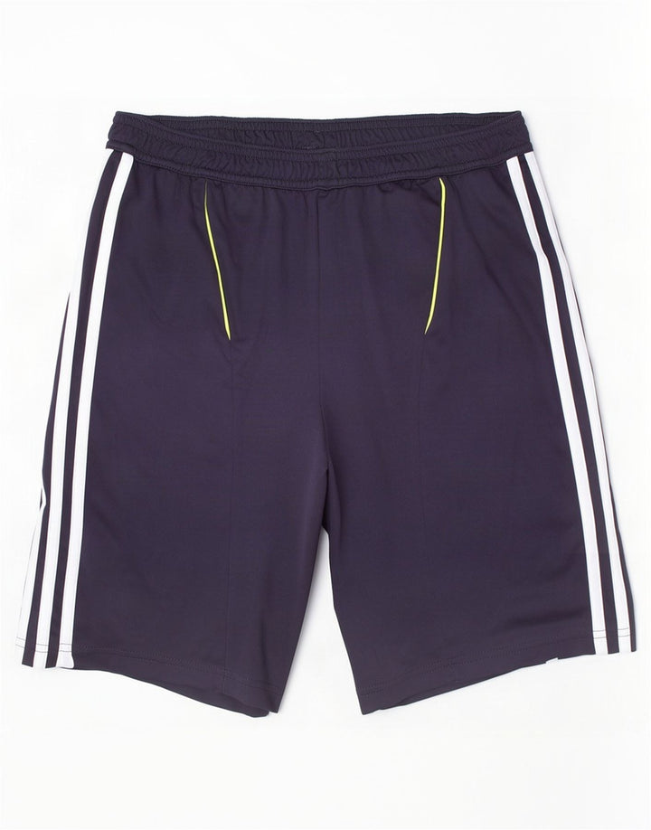 Pantaloncini sportivi Adidas Climacool da ragazzo 13-14 anni in poliestere blu navy