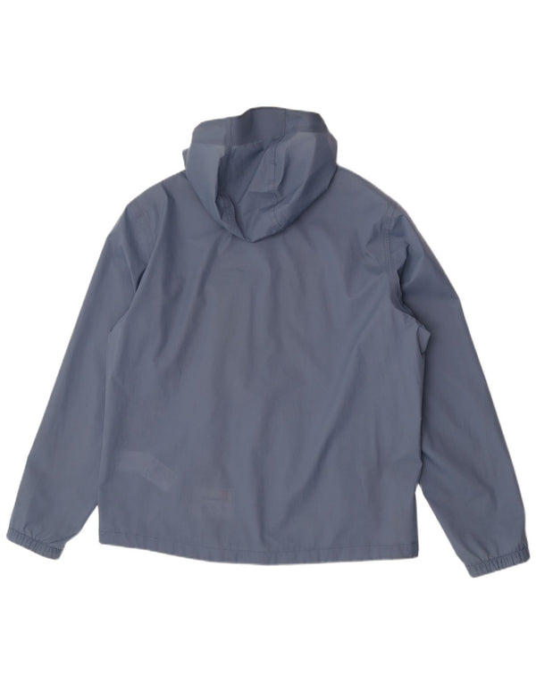 Timberland Herren-Regenjacke mit Kapuze, UK 40, großes blaues Nylon