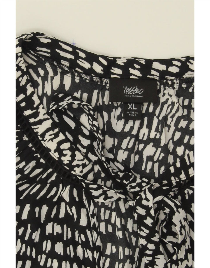 MOSSIMO Womens Sleeveless Blouse Top UK 18 XL Black Spotted Polyester Vintage Mossimo and Second-Hand Mossimo from Messina Hembry 