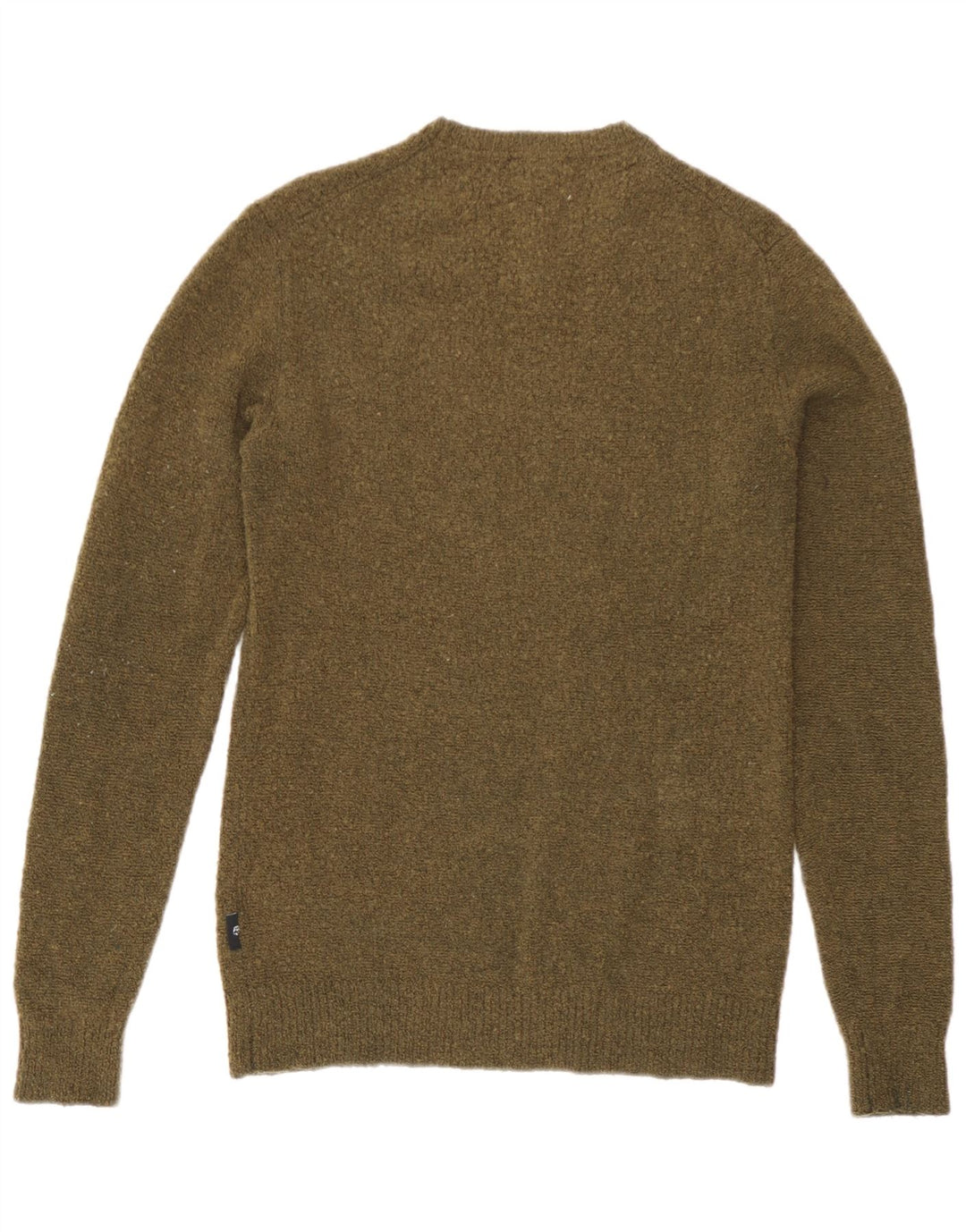 Ted Baker Mens Graphic Crew Neck Jumper Sweater Size 2 Small Khaki Wool