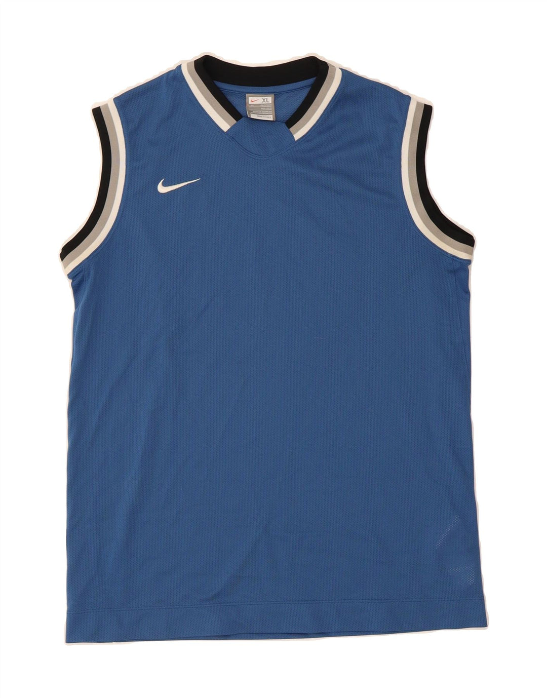 NIKE Boys Vest Top 13-14 Years XL Blue Polyester Vintage Nike and Second-Hand Nike from Messina Hembry 