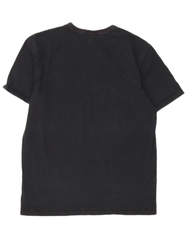 Champion Herre T-Shirt Top Medium Sort Bomuld