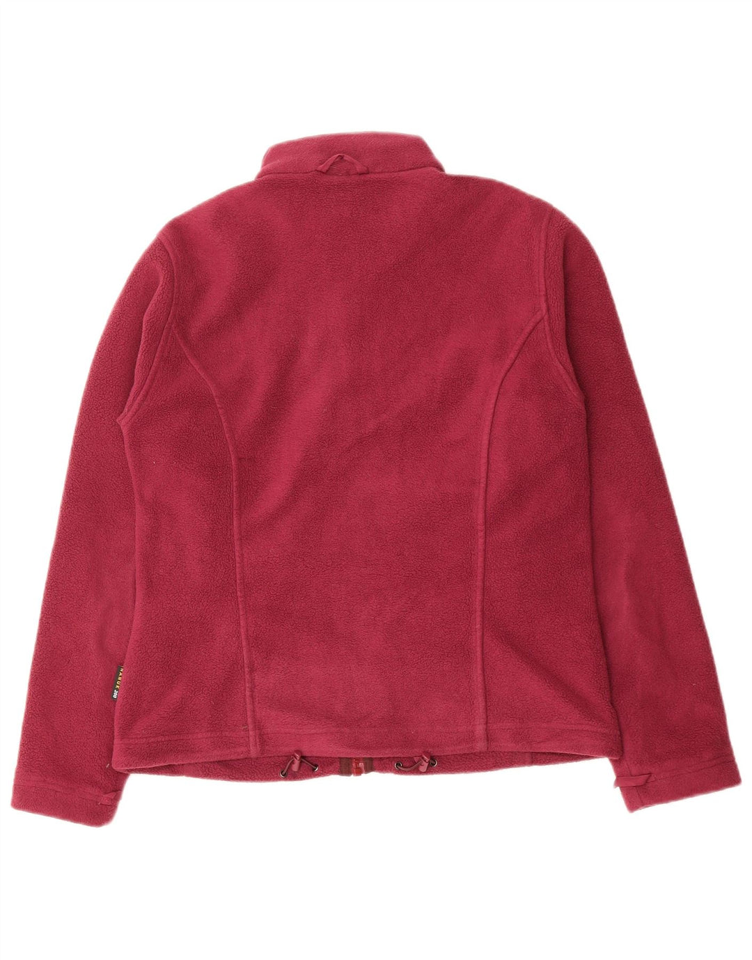JACK WOLFSKIN Womens Fleece Jacket UK 14 Medium Maroon Polyester