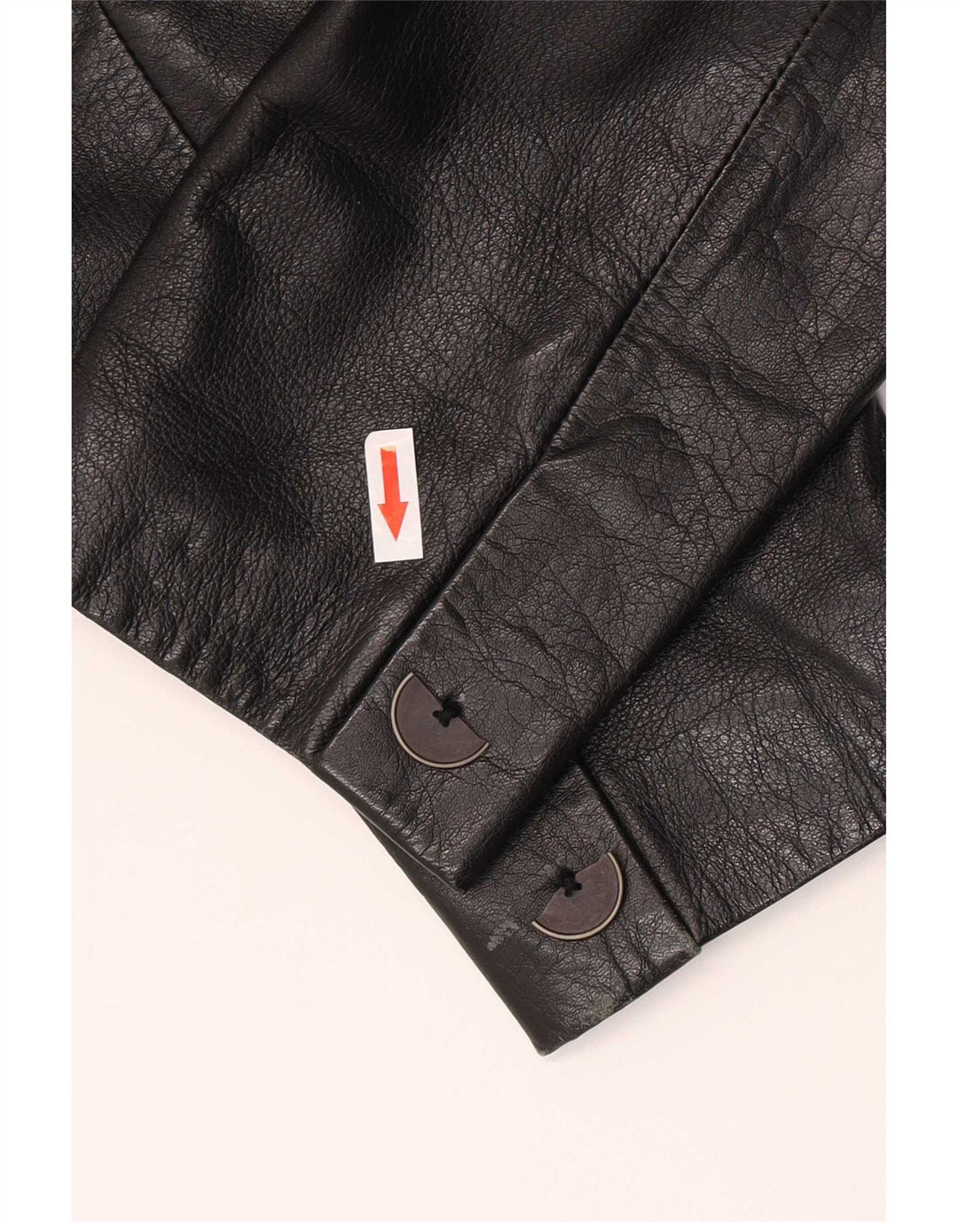 Madeleine Chaqueta de cuero con doble botonadura para mujer UK 42 Medium Black
