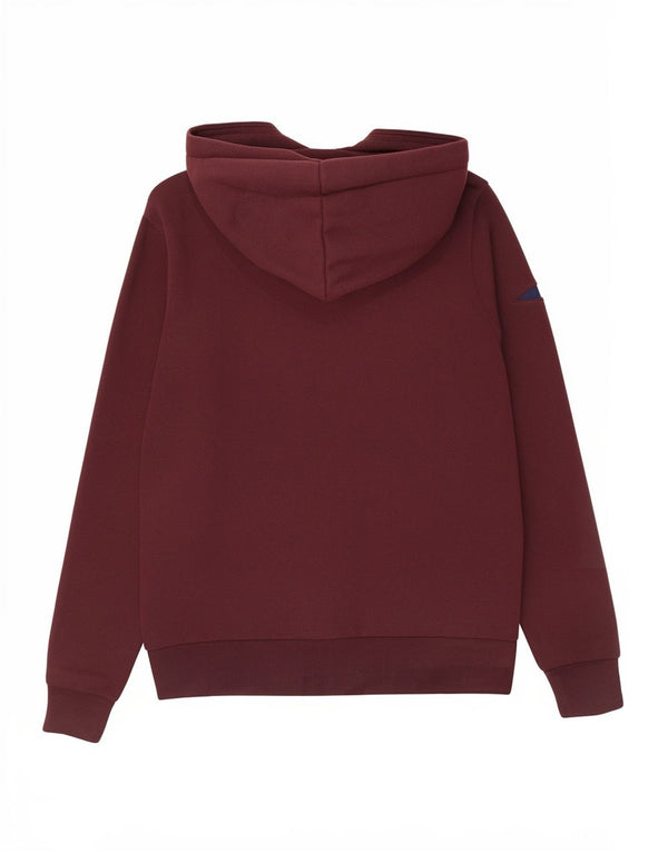 Superdry Damen Grafik-Hoodie-Pullover UK 10 Small Burgund Baumwolle