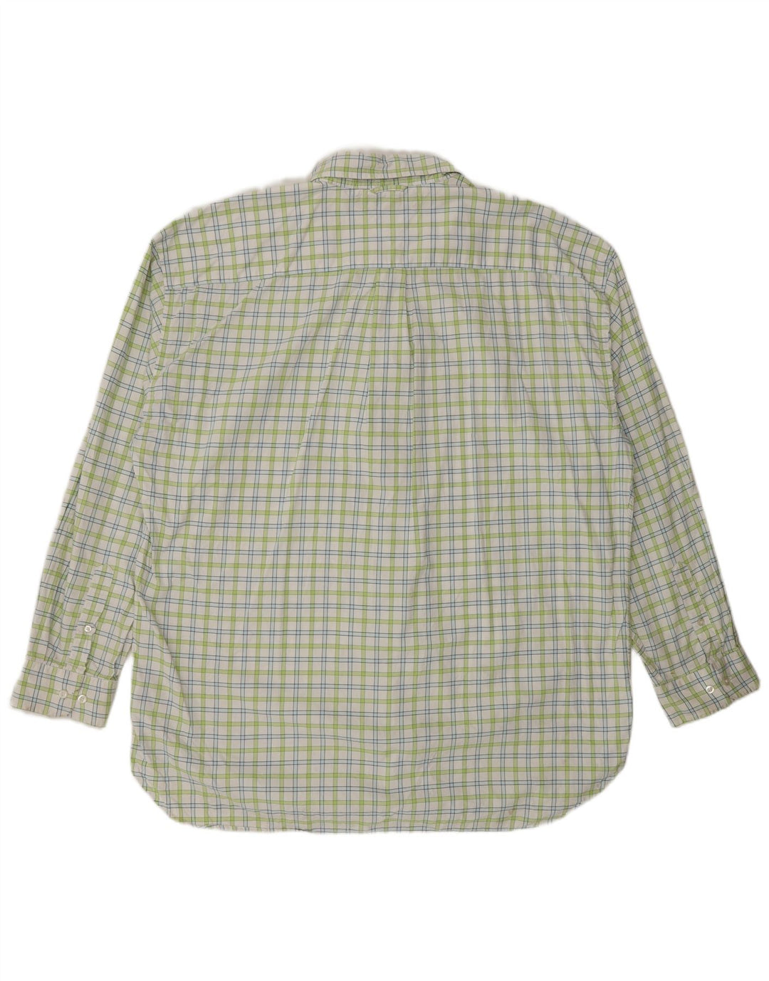 TOMMY HILFIGER Mens Shirt 2XL Green Check Cotton
