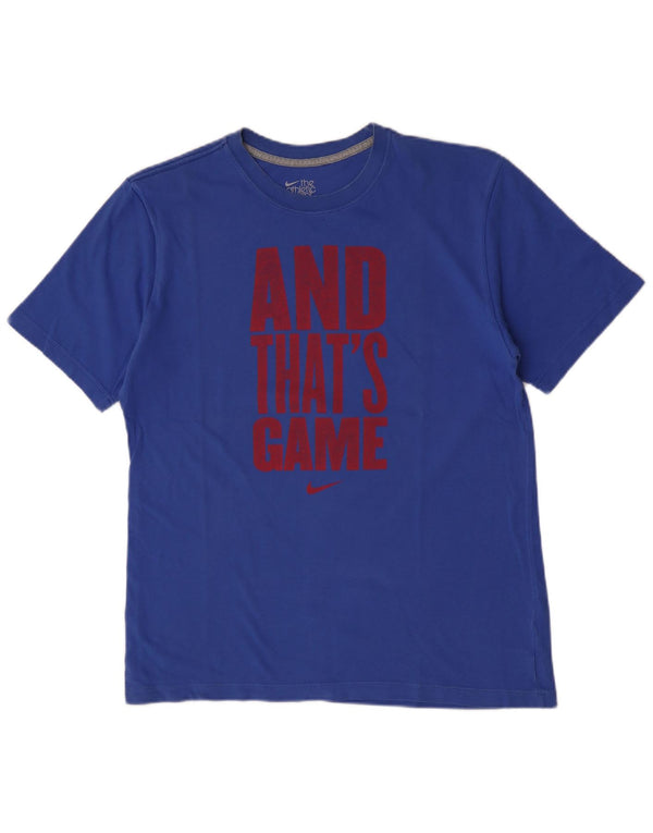 Nike Mens Regular Fit Graphic T-Shirt Top Large Blue