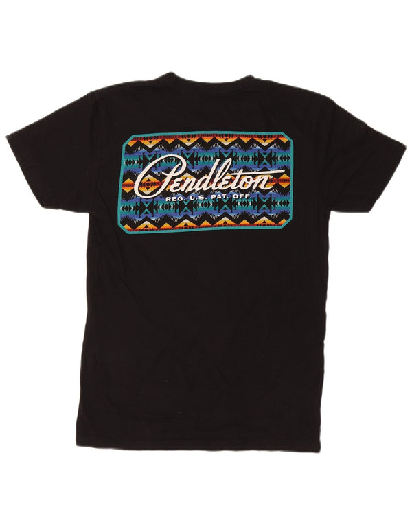 PENDLETON Mens Graphic T-Shirt Top Small Black