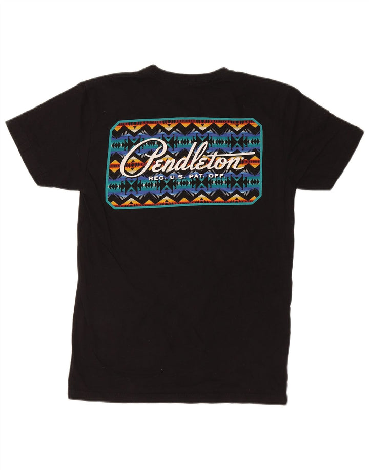 PENDLETON Mens Graphic T-Shirt Top Small Black