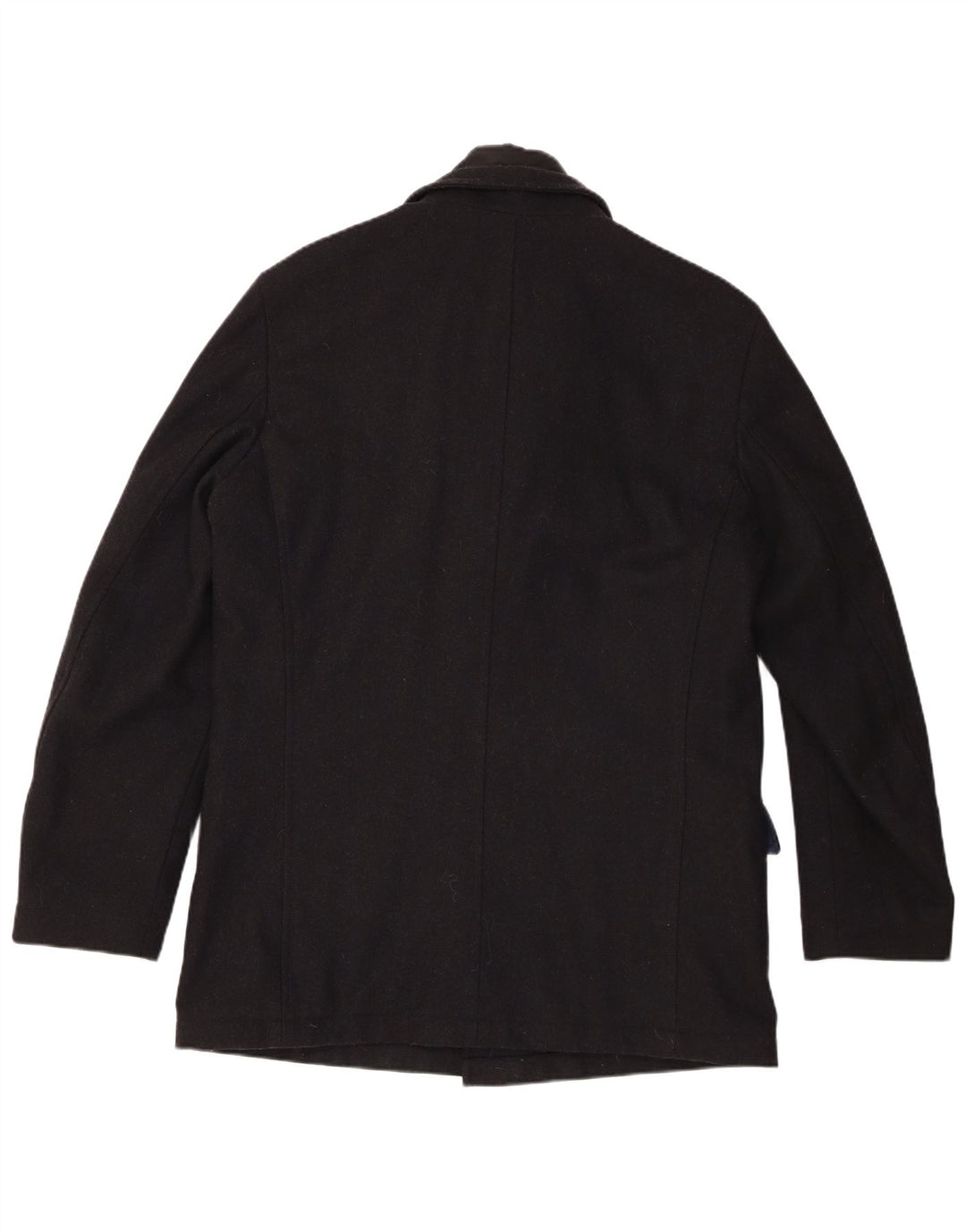 Pierre Cardin Mens Windbreaker Coat IT 50 Large Navy Blue Wool