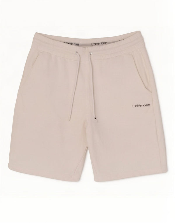 Męskie spodenki sportowe Calvin Klein, duże, białe, bawełniane