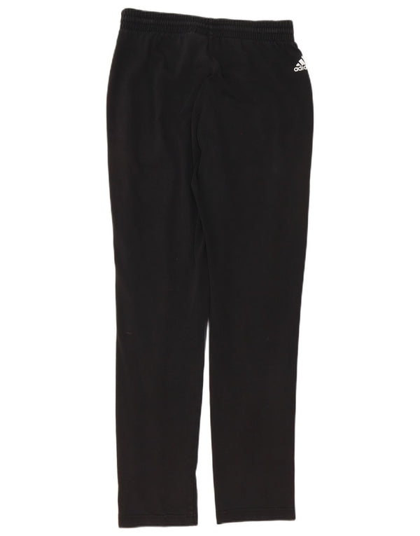 Adidas Mens Graphic Tracksuit Trousers Small Black Cotton