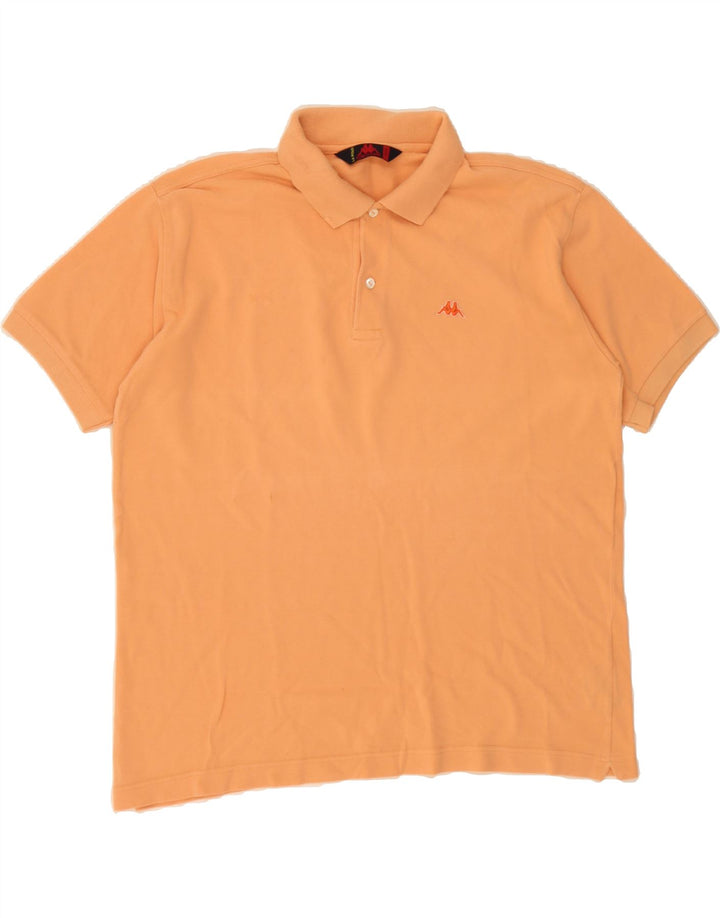 KAPPA Mens Polo Shirt Large Orange Cotton Vintage Kappa and Second-Hand Kappa from Messina Hembry 