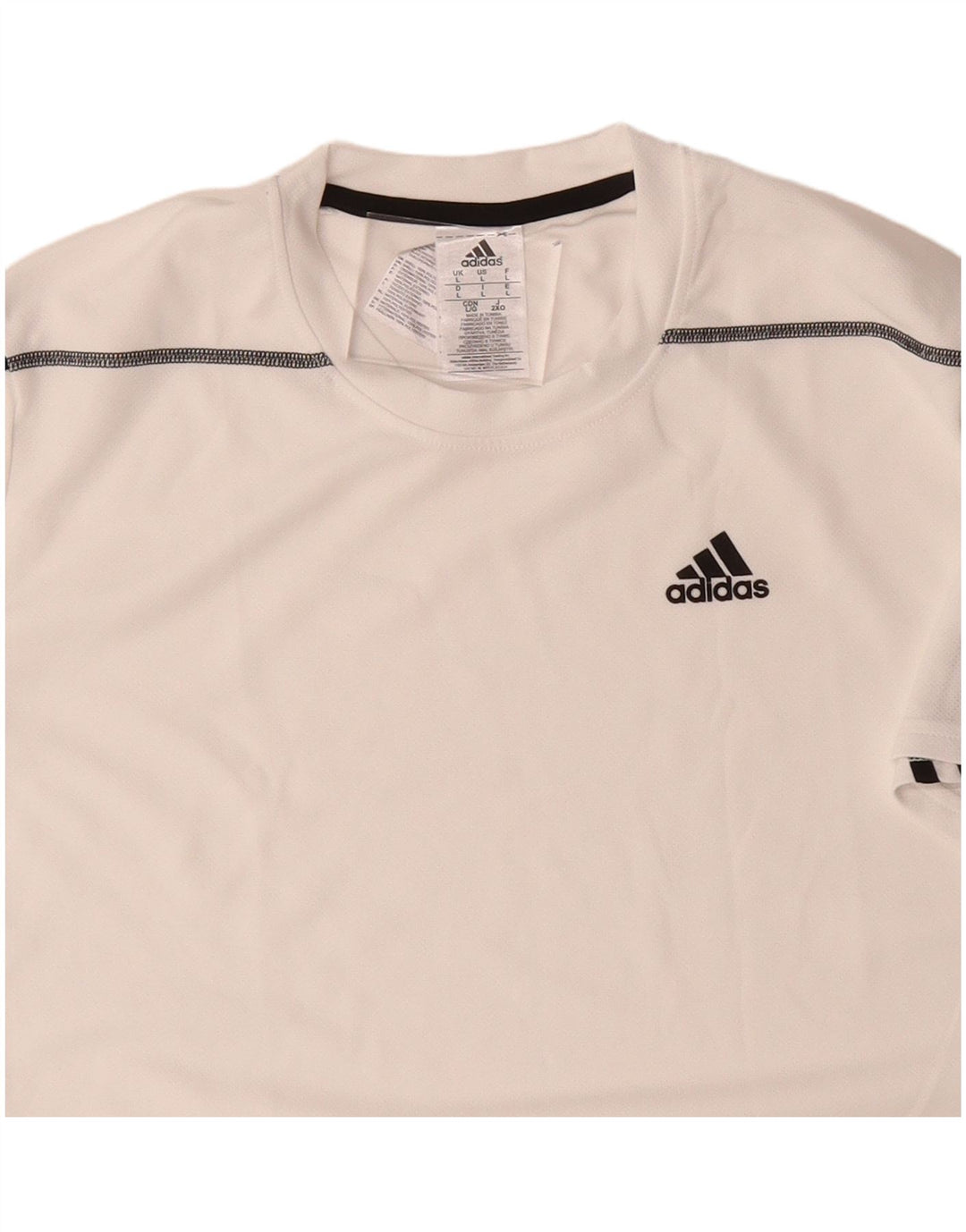 ADIDAS Mens Climalite T-Shirt Top Large White Polyester