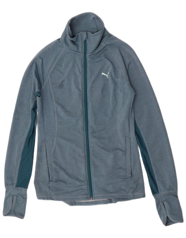 Γυναικεία αθλητική φόρμα Puma Top Jacket UK 8 Small Blue Colourblock Polyester