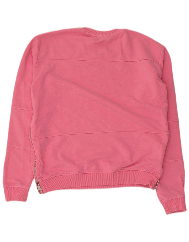 Zara Womens Oversized Sweatshirt Jumper UK 10 Small Pink