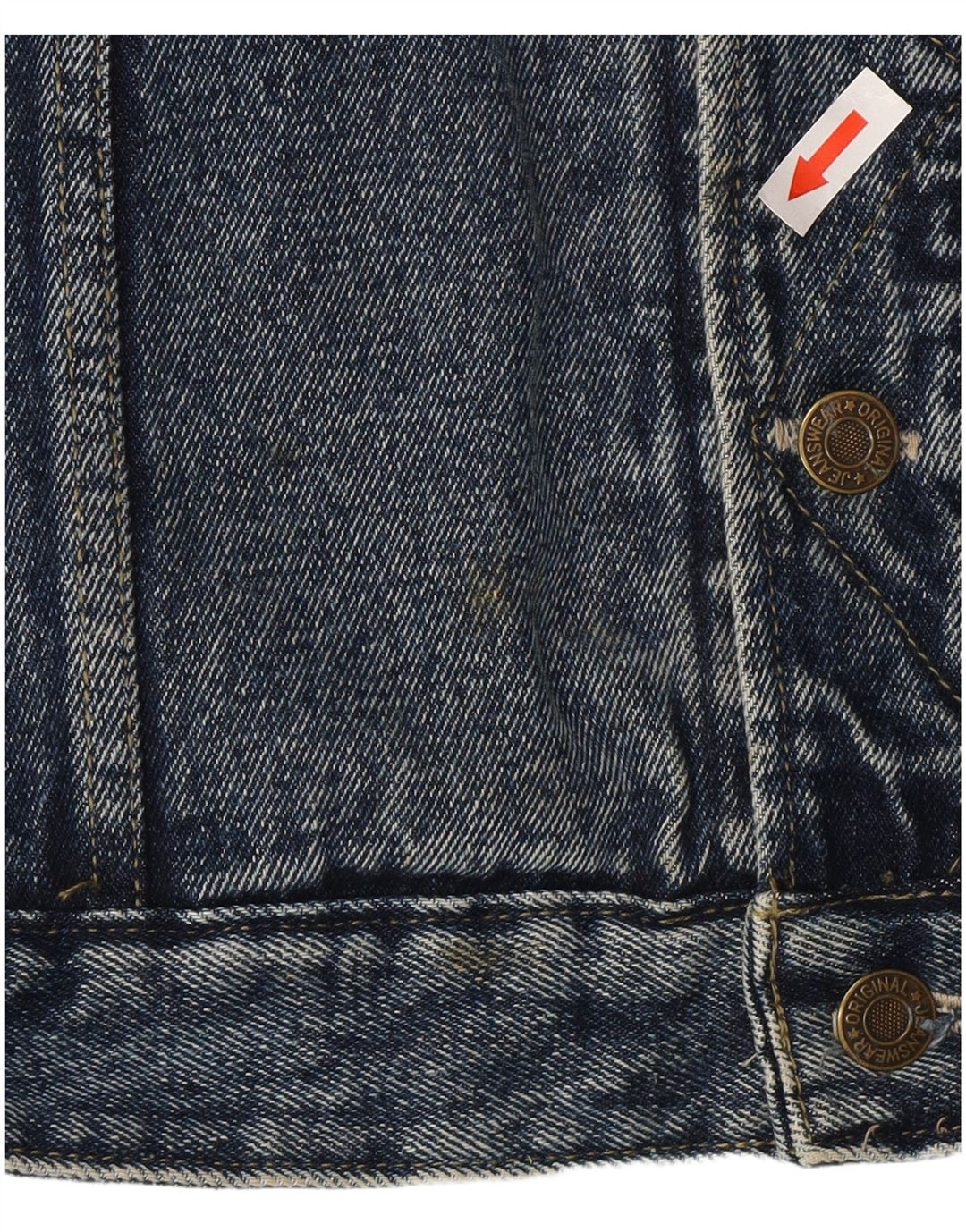 Vintage Mens Denim Jacket UK 38 Medium Blue