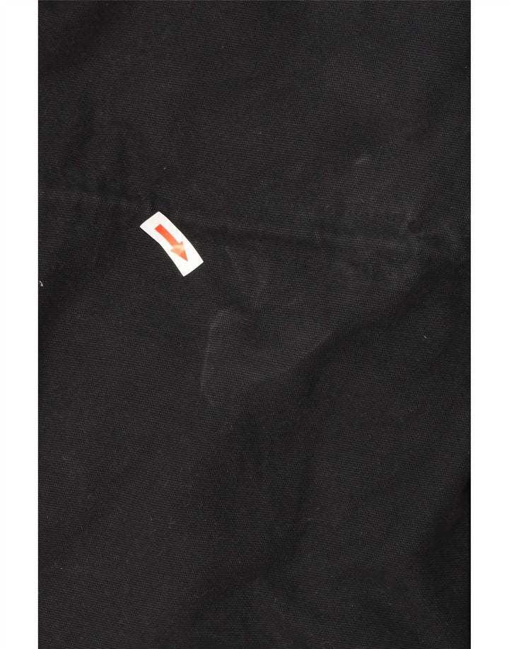 Billabong Womens Hooded Parka Jacket UK 14 Medium Black Cotton