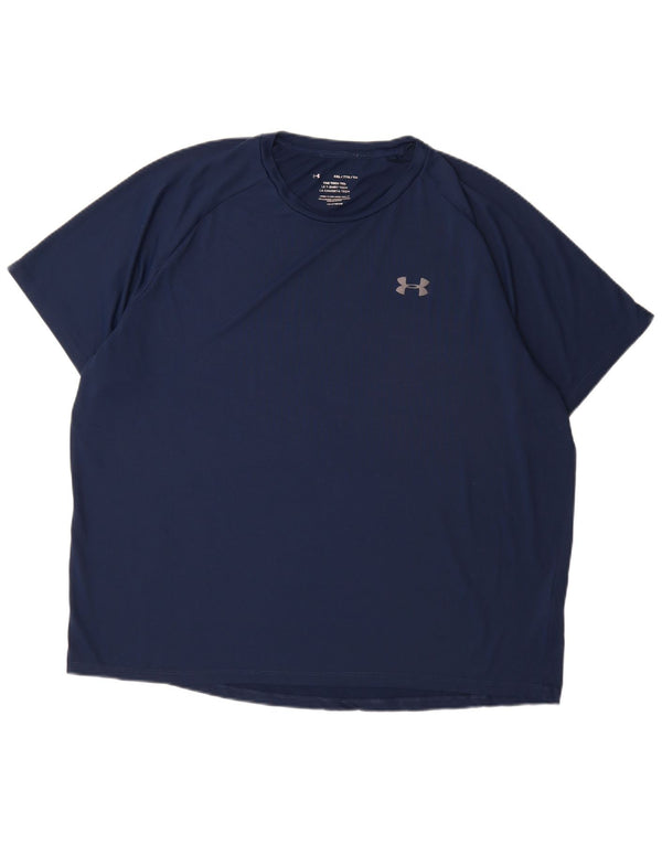Camiseta Under Armour Hombre Top 2XL Azul Marino Poliéster