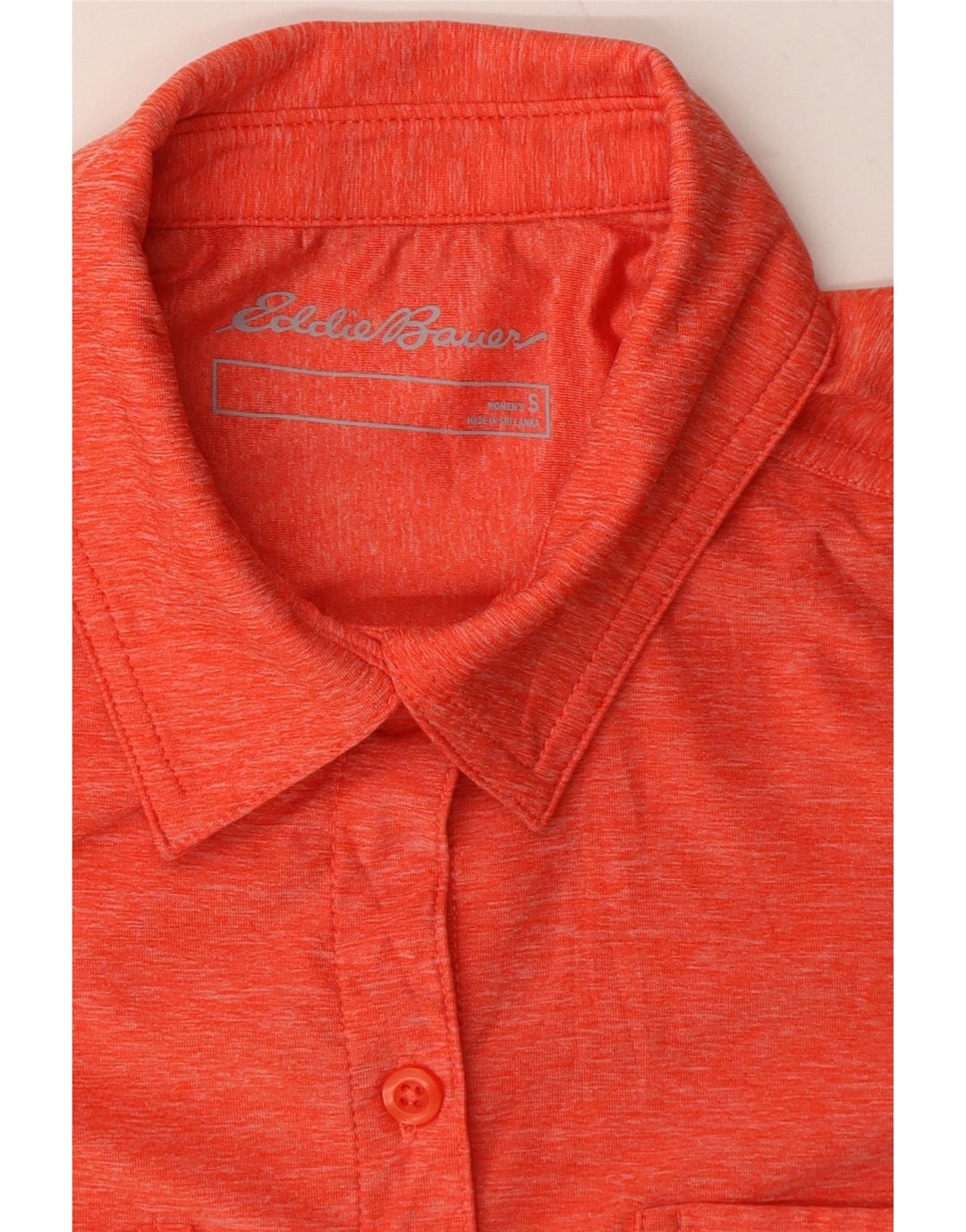 EDDIE BAUER Womens Shirt UK 10 Small Red Polyester Vintage Eddie Bauer and Second-Hand Eddie Bauer from Messina Hembry 