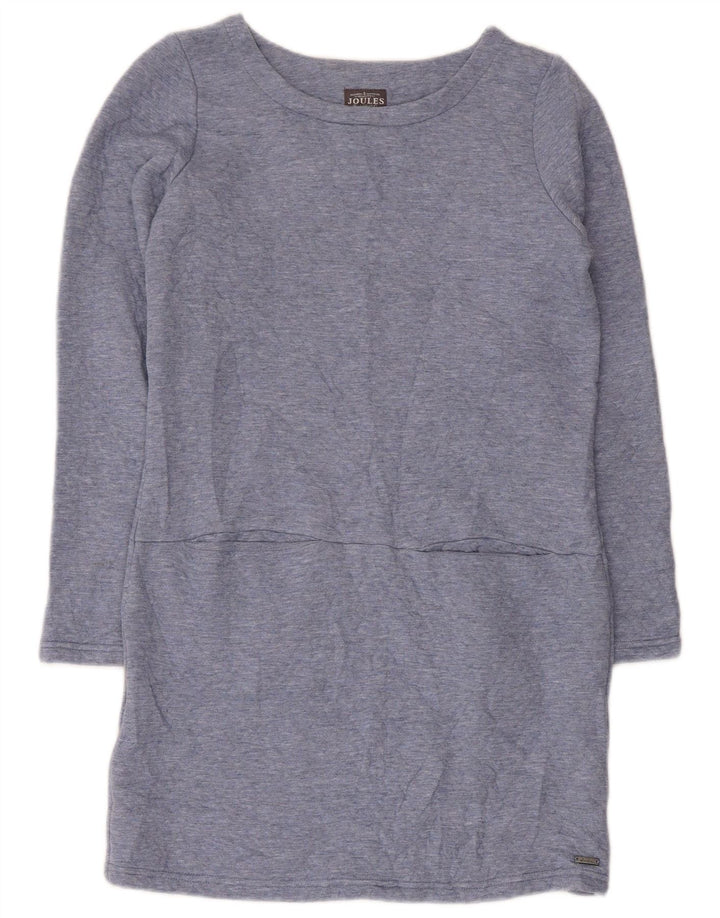 Joules Robe droite à manches longues pour femme UK 8 Small Bleu Polyester