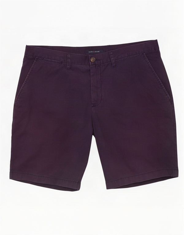 Tommy Hilfiger Mens Chino Shorts W38 XL Navy Blue Cotton