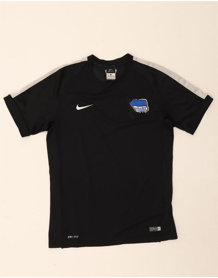 Nike Mens Dri Fit Graphic T-Shirt Top Medium Black Colourblock Polyester