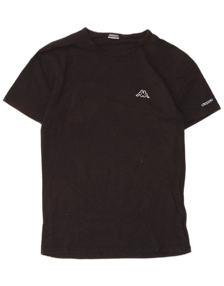 T-shirt uomo Kappa Top media in cotone nero