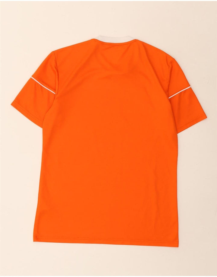 Adidas Herren Climalite T-Shirt Top Small Orange Polyester