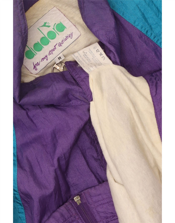 Diadora Træningsdragt til mænd Topjakke Medium Lilla Colourblock Polyamid
