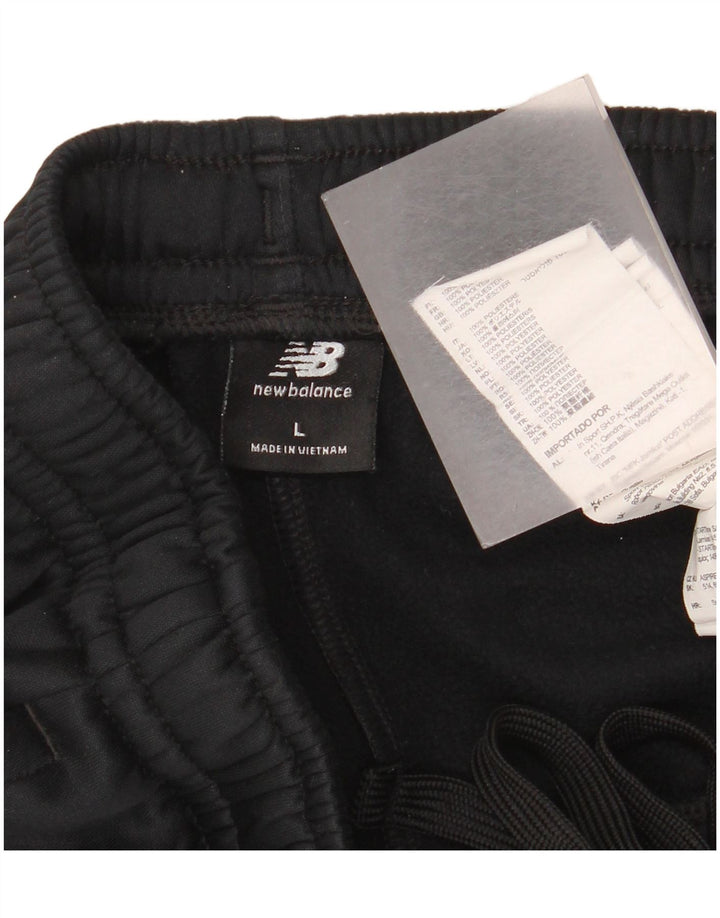 New Balance Mens Tracksuit Trousers Joggers Large  Black Polyester