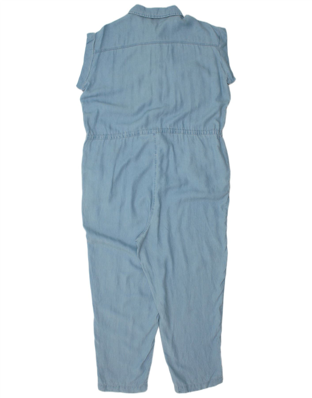 FRENCH CONNECTION Womens Sleeveless Denim Jumpsuit UK 12 Medium Blue