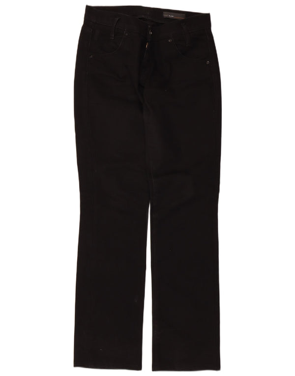 Lee Womens Lynn Straight Casual Trousers W30 L33 Black Cotton