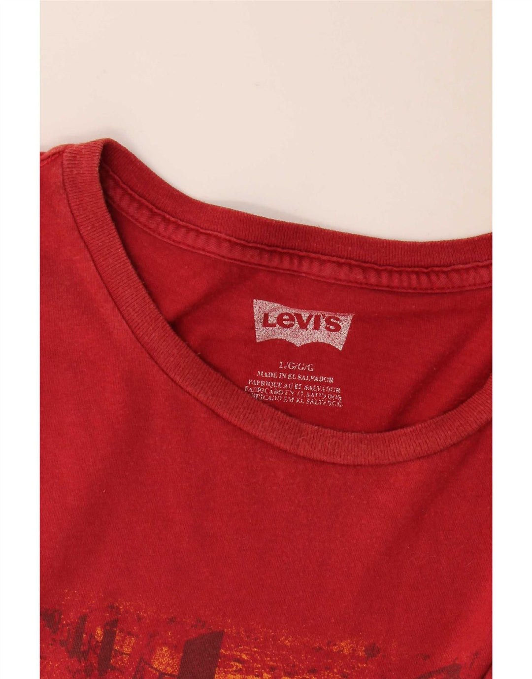 Levi's Tee-Shirt Graphique Homme Rouge Large