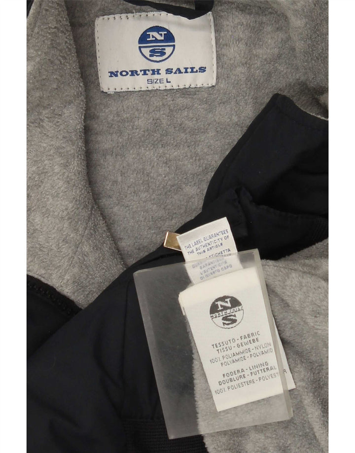North Sails Herre Bomber Jacket UK 40 Large Navy Blue Polyamide