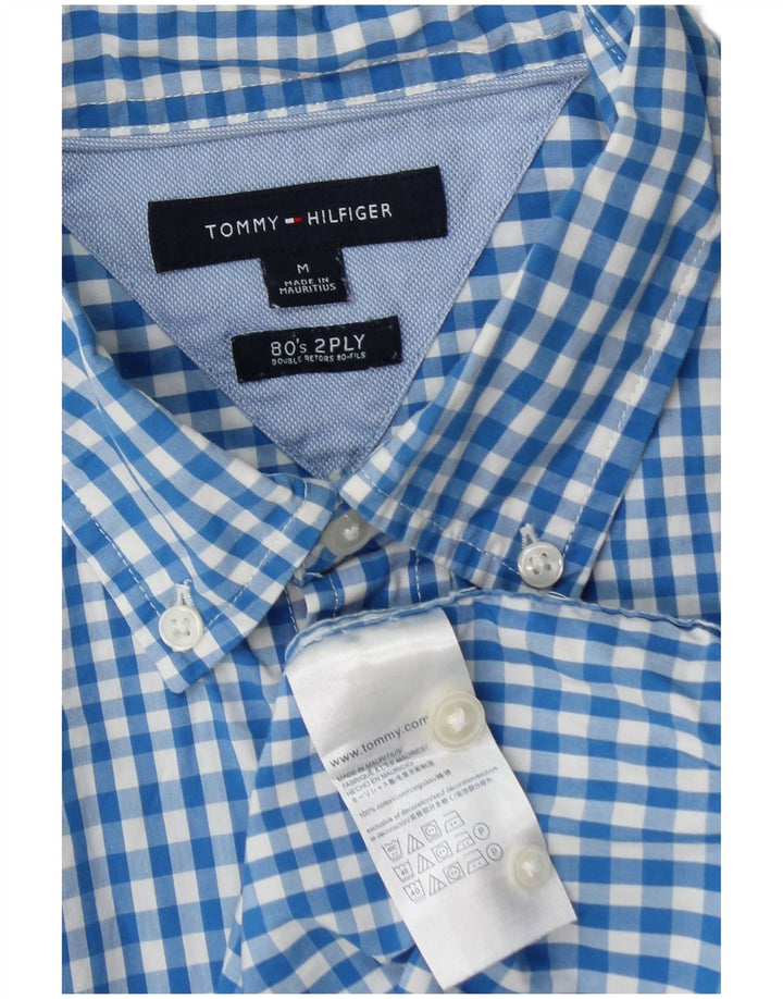 Koszula męska TOMMY HILFIGER, bawełniana kratka w kolorze średniego niebieskiego